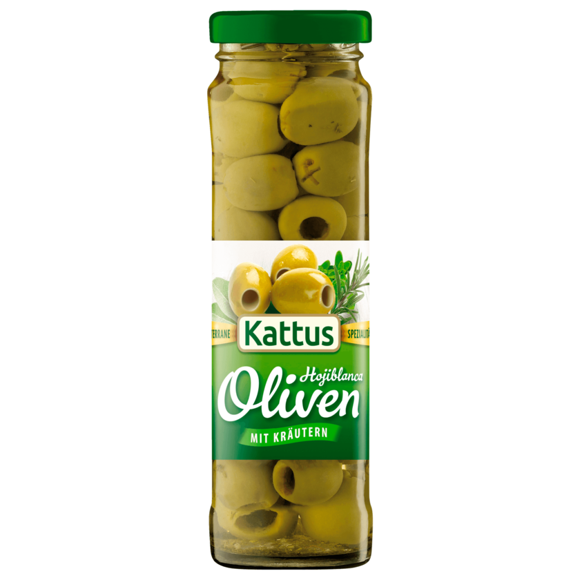 Kattus große Oliven mit Kräutern entsteint 65g